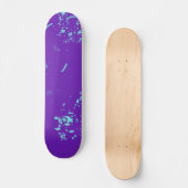 Skateboard Doodles bleu clair violet (Recto)