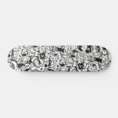 Skateboard Doodles fous posant dans un design motif transpare (Horz)