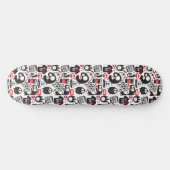 Skateboard Doodles Whimsical Black et Red Monster (Horz)