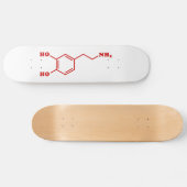 Skateboard Dopamine formule chimique moléculaire (Horz)