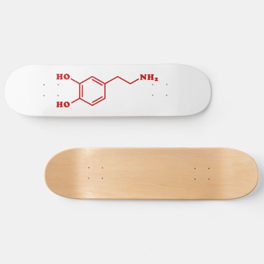 Skateboard Dopamine formule chimique moléculaire (Horz)