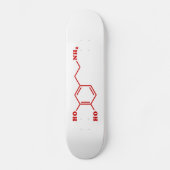 Skateboard Dopamine formule chimique moléculaire (Recto)