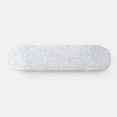 Skateboard Dots de printemps colorés (Horz)