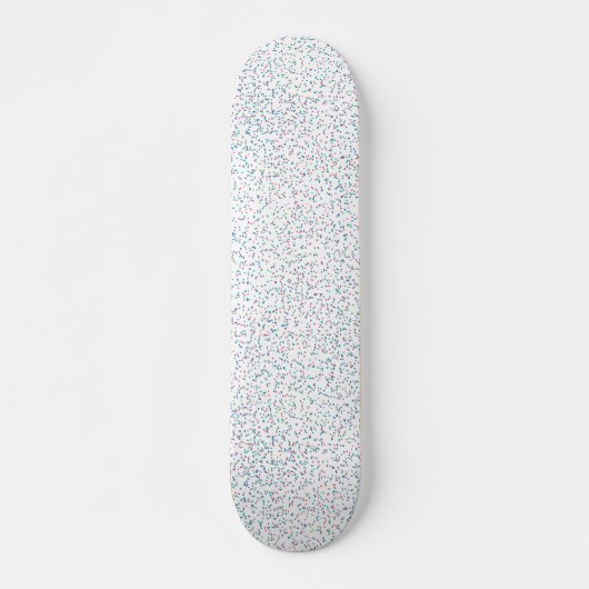 Skateboard Dots de printemps colorés (Devant)