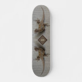 Skateboard Double Monogramme Lézard (Devant)