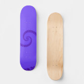 Skateboard Double planche à roulettes en spirale pourpre (Recto)