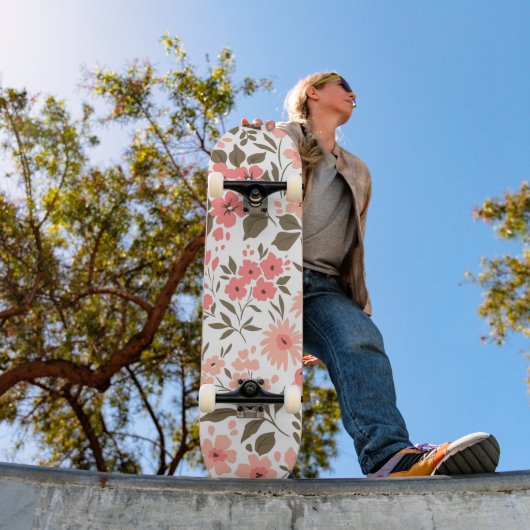 Skateboard Douces rêves floraux (Extérieur 1)