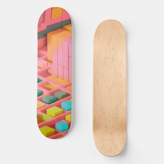 Skateboard Douceur aux couleurs vives (Recto)