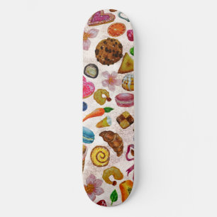Skateboard Douceurs de pâtisserie mignonnes