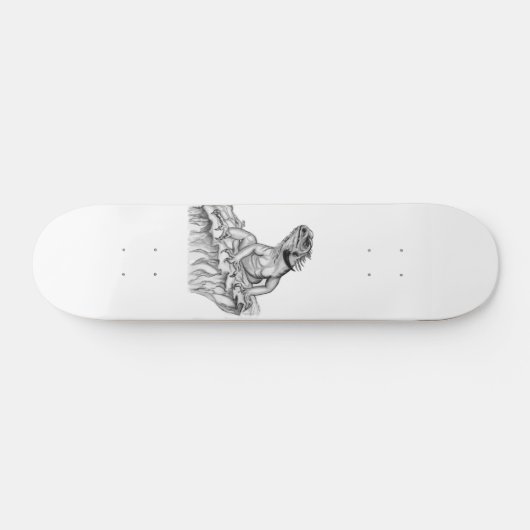 Skateboard Drache am Felsen (Horz)