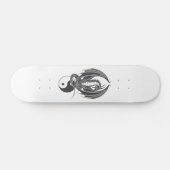 Skateboard Dragon assis sur Yin Yang (Horz)