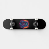 Skateboard Dragon avec feu (Horz)