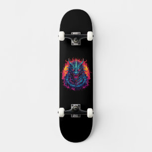 Skateboard Dragon avec feu