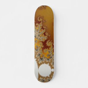 Skateboard Dragon blanc - Art fractal