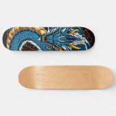 Skateboard Dragon bleu (Horz)