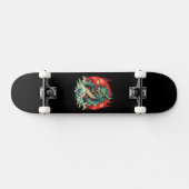 Skateboard Dragon dans les vagues (Horz)