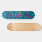 Skateboard Dragon d'arc-en-ciel (Horz)