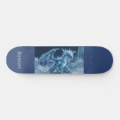 Skateboard Dragon de glace bleu 3D épique  (Horz)