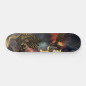 Skateboard Dragon de respiration incendie Volcano Lava (Horz)