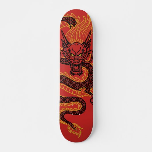 Skateboard Dragon : D'or (Devant)