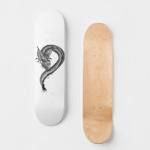 Skateboard Dragon en style tatouage (Recto)