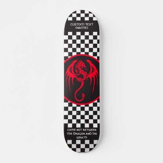 Skateboard Dragon et devis de style celtique (Devant)