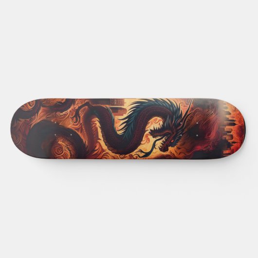 Skateboard Dragon flame skate (Horz)