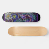 Skateboard Dragon floral  (Horz)