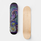 Skateboard Dragon floral  (Recto)