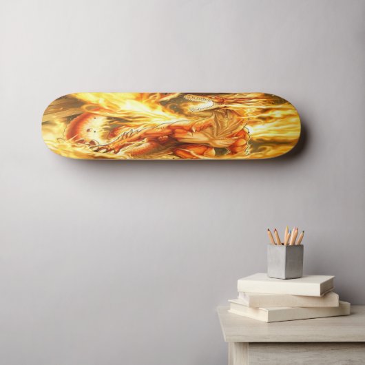 Skateboard Dragon Imaginaire (Art mural (Horz))
