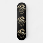 Skateboard Dragon métallique (Recto)