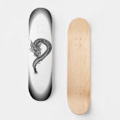 Skateboard Dragon noir et blanc (Recto)