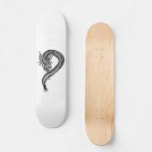 Skateboard Dragon noir et blanc (Recto)