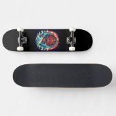 Skateboard Dragon parmi les vagues (Horz)