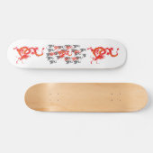 Skateboard Dragon rouge/Nouvel An chinois (Horz)