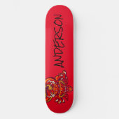 Skateboard Dragon rouge personnalisé (Recto)