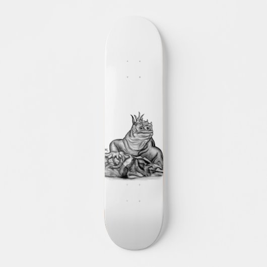 Skateboard Dragon sur le rocher (Devant)