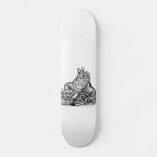 Skateboard Dragon sur le rocher (Recto)