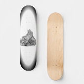 Skateboard Dragon sur le rocher (Recto)