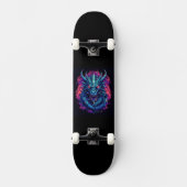 Skateboard Dragon Turquoise (Recto)