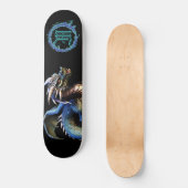 Skateboard *~* Dragon Turquoise métallique AP88 à fibre éléme (Recto)