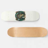 Skateboard Dragon Vert & Or avec Bouclier (Horz)
