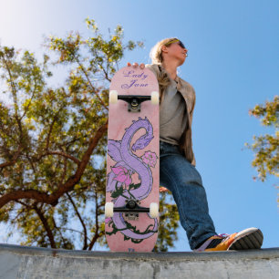 Skateboard Dragon Violet Sur La Marque Pink Dd