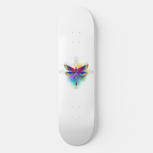 Skateboard Dragonfly en arc-en-ciel (Recto)