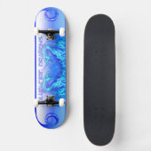 SKATEBOARD DRAGONS DE FEU BLEUS (Recto)