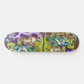 Skateboard Dragons De Parti Emballés (Horz)