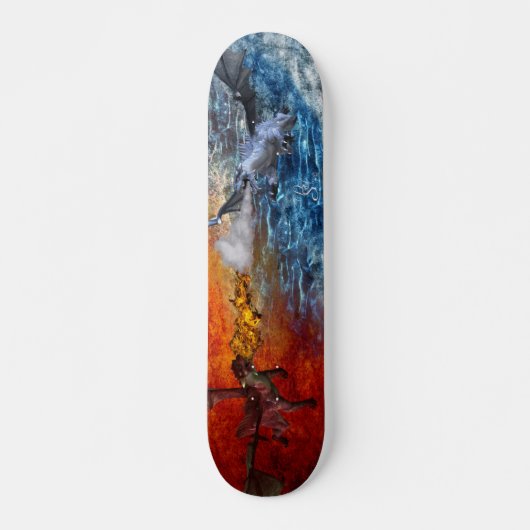 Skateboard Dragons du feu et de glace (Devant)