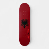 Skateboard Drapeau albanais (Devant)