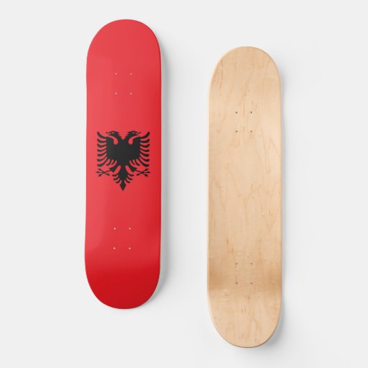 Skateboard Drapeau albanais (Recto)