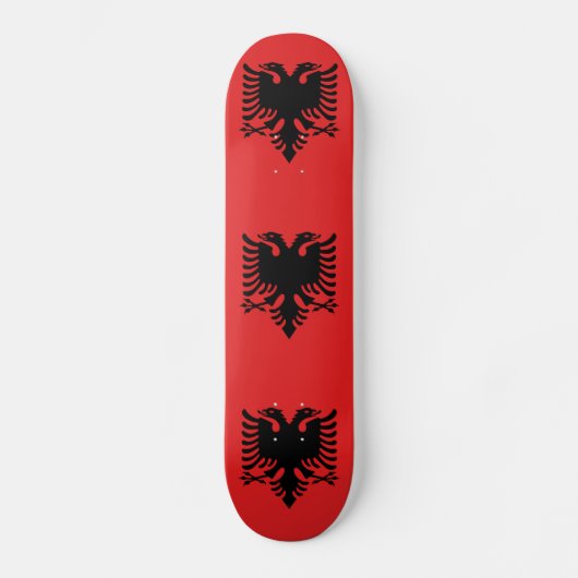 Skateboard Drapeau albanais patriotique (Recto)